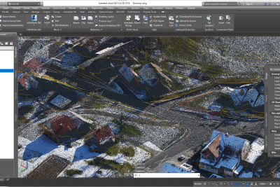 Step by step how to import 3Dsurvey pointcloud, 3Dmesh and orthophoto data into AutoCAD