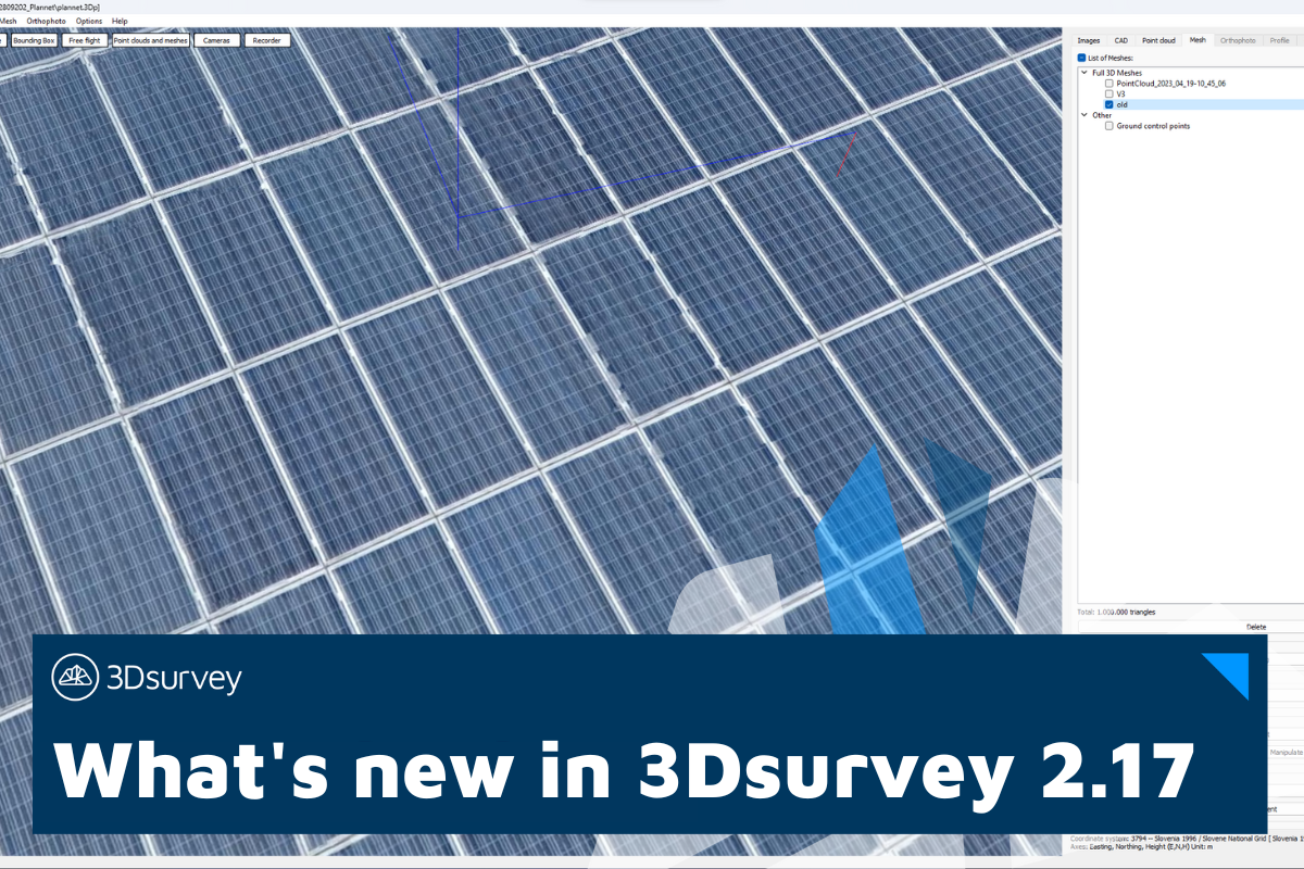 What's new in 3Dsurvey 2.17