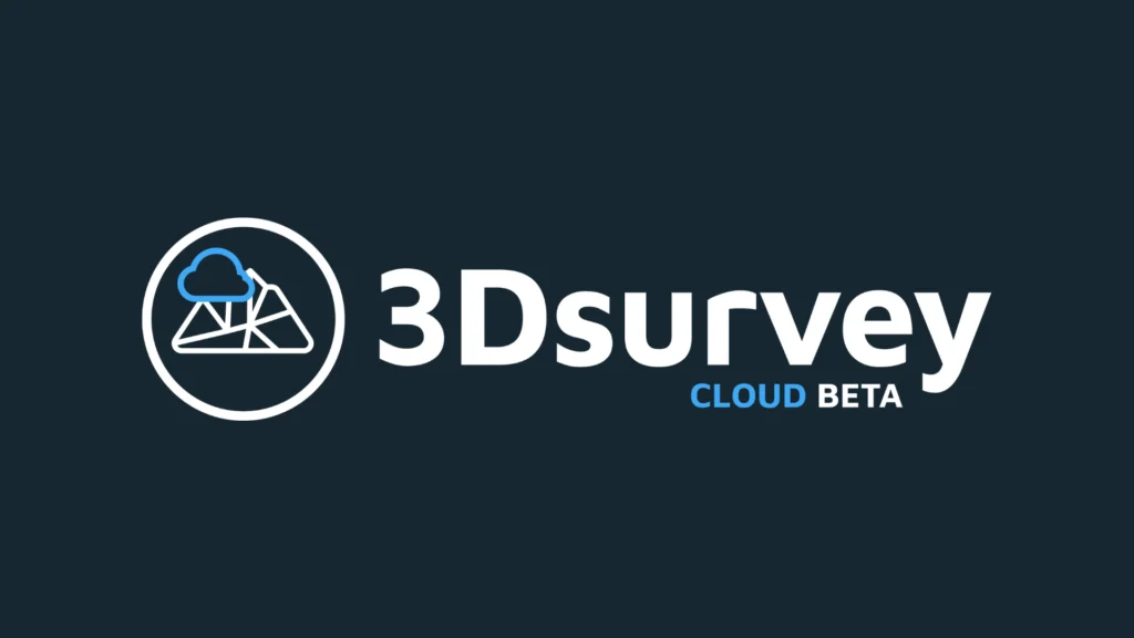 3Dsurvey Cloud beta logo against black