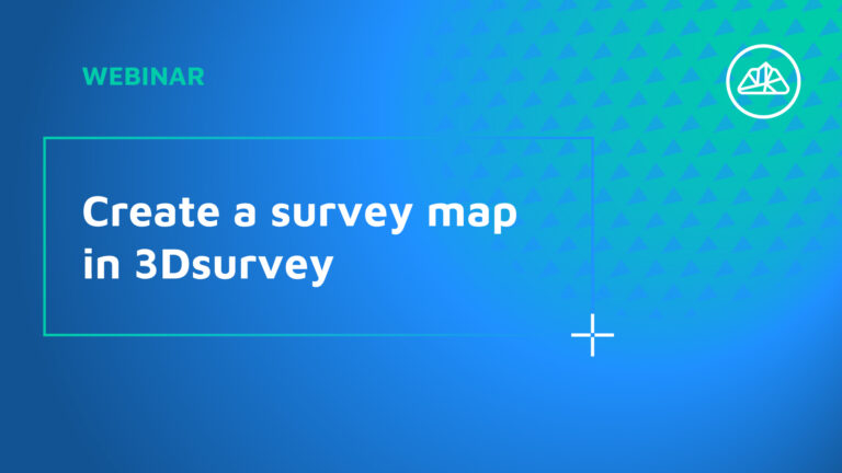 Create a survey map in 3Dsurvey