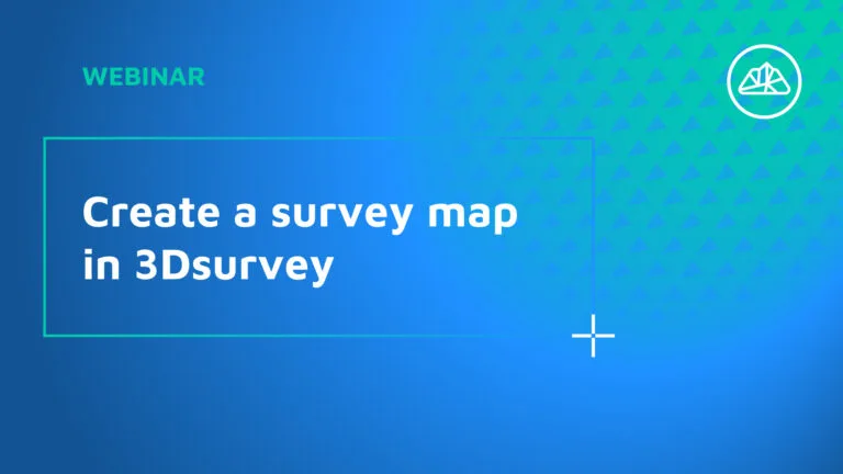 Create a survey map in 3Dsurvey