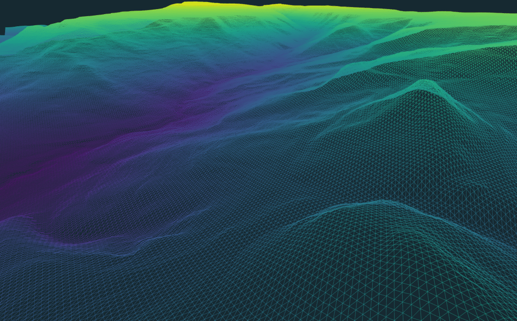 Digital surface model (DSM) in 3Dsurvey