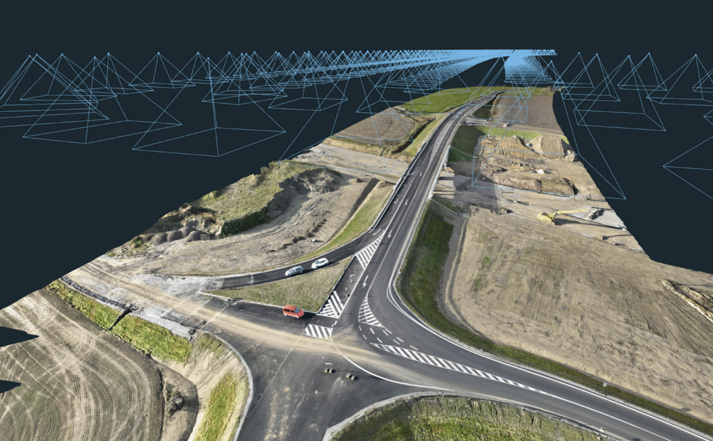 Road mapping in 3Dsurvey