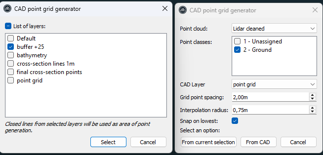 Settings in 3Dsurvey.