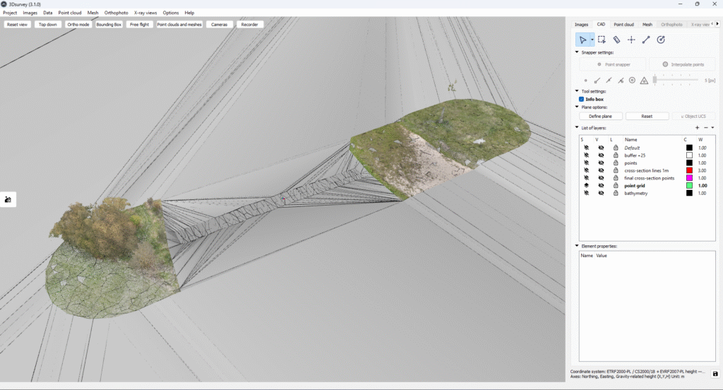Full 3D mesh in 3Dsurvey.