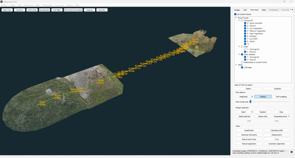 3Dsurvey software is great for a bathymetry survey project.