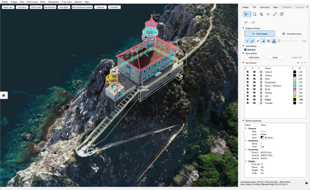 CAD vectorization within 3Dsurvey is part of the core engine.