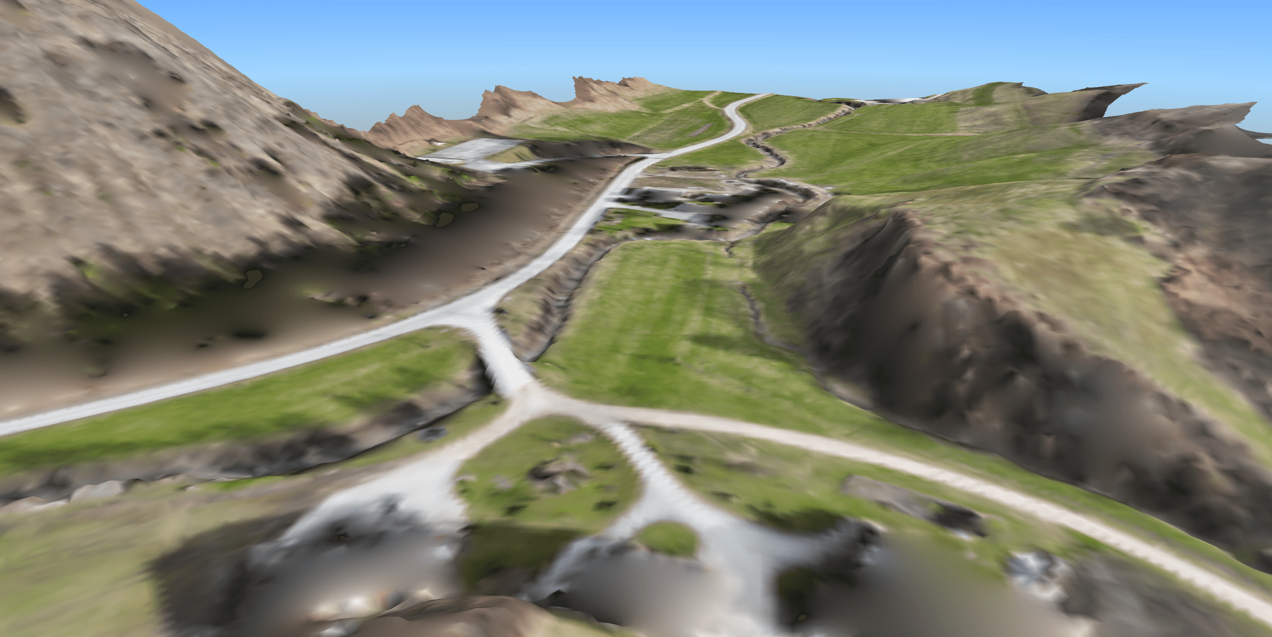 From unclassified DSM to classified DTM with point cloud classification.
