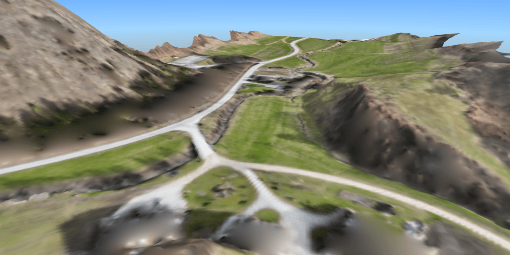 Digital terrain model (DTM) processed in 3Dsurvey.