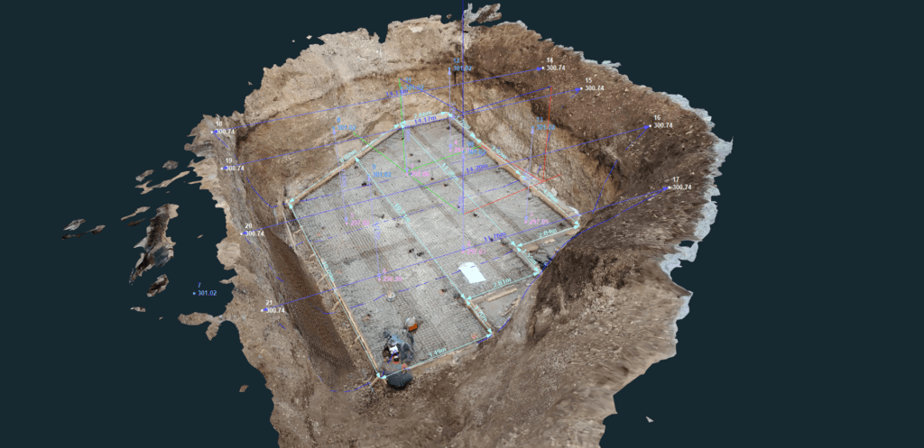 3D mesh of a large hole in stage 2.