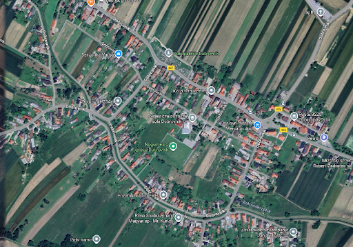 Coverage of the Dobrovnik survey on Google Maps