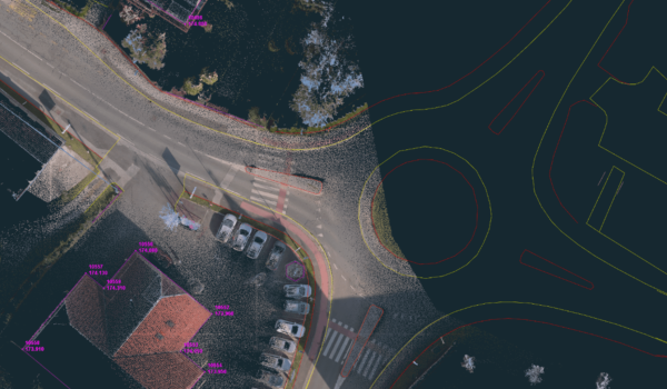 CAD vectors traced from the Dobrovnik 3D point cloud