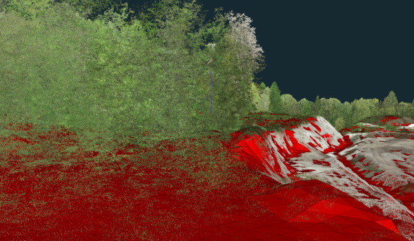 Ground surface captured with a LiDAR sensor.