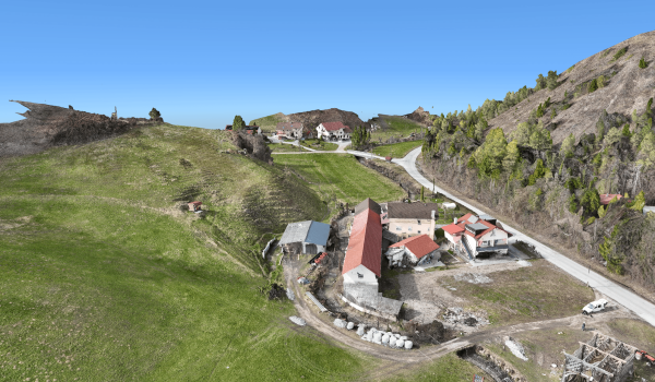 Elevation model shown in 3Dsurvey.
